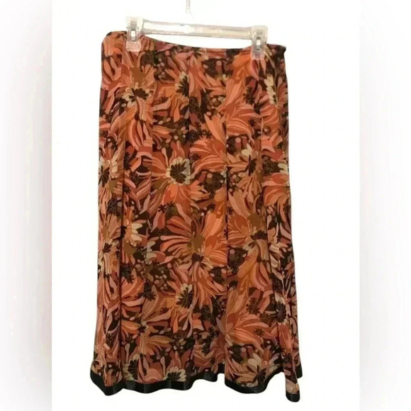Y2K Requirements Sheer Floral Midi Skirt Size 8 - Picture 1 of 2